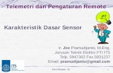 Sensor dan Tranduser - Website Personalpersonal.its.ac.id/files/material/4033-jos-ee-TeleRemote_S108 - 02... · Spesifikasi statik sensor menyatakan seberapa baik korelasi antara