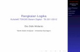 Rangkaian Logika @2012,Eko Didik Widianto Elemen Rangkaian ... · dan mampu mengaplikasikannya dalam gerbang dan rangkaian logika dengan tepat 3.[C4] melakukan analisis rangkaian