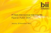 Perkembangan Bank Internasional Indonesia (BII) PT Bank ... · Saluran distribusi yang komprehensif dengan jaringan cabang yang hadir diseluruh propinsi di Indonesia 7 Kantor ...