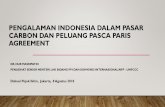 PENGALAMAN INDONESIA DALAM PASAR CARBON DAN PELUANG …simlit.puspijak.org/files/other/Materi_Ibu_Nur_Masripatin_(1).pdfPELUANG PASAR CARBON PASCA PARISAGREEMENT : TATANAN BARU GLOBAL