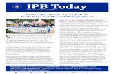 IPB Today Edisi 85biofarmaka.ipb.ac.id/biofarmaka/2018/IPB Today Edisi 085...dan Alumni Angkatan 30, Iqbal menyampaikan terima kasih yang sebesar-besarnya kepada semua pihak yang telah