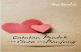 Catatan Pendek untuk Cinta yang Panjang Pendek untuk Cinta yang Panjang Author Boy Candra ...
