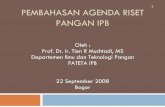 1 PEMBAHASAN AGENDA RISET PANGAN IPBkms.ipb.ac.id/990/1/AGENDA RISET PANGAN IPB-Tien M.pdf12 12 Pemetaan kesesuaian komoditas tanaman pangan, ternak, dan ikan pada lahan-lahan marjinal