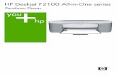 HP Deskjet F2100 All-In-One seriesh10032. file5 Pintu kartrij cetak 6 Kaca 7 Penahan tutup 8 Pintu belakang 9 Port USB belakang 10 Sambungan daya* * Gunakan hanya dengan adaptor daya