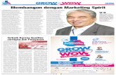 Membangun dengan Marketing Spirit - radarsby.com · strategi pemasaran untuk brand asuransi terkemuka di Indonesia, yaitu Jiwasraya. Kompetisi lain yang diadakan dalam rangka memeriahkan