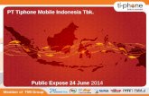 Public Expose 24 June 2014 - tiphone.co.id · Pembukaan toko Pendirian Telesindo Utama Service yang pertama bekerja sama dengan Telkomsel