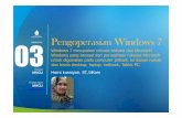 Pengoperasian Windows 7 - modul.mercubuana.ac.idKusniyati+... · Windows 7 dirilis 3 (tiga)tahun setelah pendahulunya, Windows Vista Mitra Windows 7, Windows Server 2008 R2, dirilis