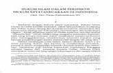 HUKUM ISLAM DALAM PERSPEKTIF HUKUM … · yaitu masa Hindia Belanda dan masa ... ketatanegaraan (politik hukum) Hindia Belanda menempatkan hukum Islam pada dua keadaan dalam dua peri