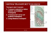 SISTEM TRANSPORT TANAMAN - Student Blog · stomata yang membuka dan menutup sebagai respon terhadap lingkungan dan internal signal Sejumlah kecil air (< 5%) dapat juga berdifusi melalui