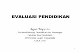EVALUASI PENDIDIKAN Oleh: Sugihartonostaff.uny.ac.id/sites/default/files/pendidikan/Agus Triyanto, M.Pd... · utk mengidentifikasi besar-kecilnya gejala. • Remmers and Gage mengartikan