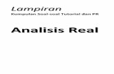 LAMPIRAN ANALISIS REAL - ferdidermawan.files.wordpress.com · Real Analysis – Compiled by : Khaeroni, S.Si _____1 Solved Problems (taken from tutorials) Tutorial #2