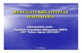 MENGGALI KREATIVITAS MAHASISWAstaffnew.uny.ac.id/upload/132302517/lainlain/makalah... · 2015-09-02 · Baca buku, lihat keluar. 10 cara jadi kreatif ... Pembelajaran Bahasa pada