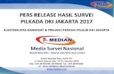 PERS RELEASE HASIL SURVEI PILKADA DKI JAKARTA 2017 - Median | Media Survei … · 2017-10-22 · pada tingkat Kepercayaan 95% • Sampel : ... • Quality Control dilakukan terhadap