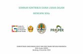 SEMINAR KONTRIBUSI DUNIA USAHA DALAM MENCAPAI SDGssdgcenter.unpad.ac.id/wp-content/uploads/2018/12/M.R.-Karliansyah-Sambutan.pdf · Acuan analisis resiko oleh perbankan Indonesia