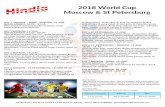 World Cup 2018 - Hindia Indonesia Tourismhindiaindonesia.com/download/football-flyer.pdf · Akomodasi: Crowne Plaza World Trade Centre Hotel (4 star) DAY 7 MOSKOW - DOHA, 19 JUNI