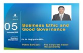 Business Ethic and Good Governance - modul.mercubuana.ac.id-+Business...bisnis. Jika bisnis menyebabkan kerugian bagi seseorang dan, jika kerugian itu dapat dihindari dengan melaksanakan