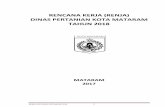 RENCANA KERJA (RENJA) DINAS PERTANIAN KOTA …sip-ppid.mataramkota.go.id/file/...strategis-pertanian-2016-2021.pdf · Peraturan Walikota Mataram Nomor 17/PERT/2008 tentang rincian