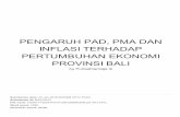 PROVINSI BALI PERTUMBUHAN EKONOMI INFLASI TERHADAP ... filePMA dan Inflasi terhadap Pertumbuhan Ekonomi Provinsi Bali (pp. 502-512) PDF ... Penelitian ini bertujuan untuk mengetahui