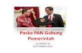 Paska PAN Gabung Pemerintah - lsi.co.idlsi.co.id/lsi/wp-content/uploads/2015/09/Konpers-Pasca-PAN-Gabung-Pemerintah.pdf · reshuffle jilid II. Jika akhirnya Jokowi memutuskan untuk