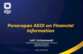 Penerapan AEOI on Financial Informationedukasi.pajak.go.id/images/2019/02/12/direktoratpi_lelilistianawati.pdf · Tentang Perubahan Kedua atas PMK Nomor 70/PMK.03/2017 Diundangkan