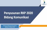 Penyusunan RKP 2020 Bidang Komunikasi - bulelengkab.go.id dan misi pembangunan dalam RPJP Nasional menjadi landasan untuk mencapai tujuan dari RPJMN ke IV tahun 2020-2024 yang fokus
