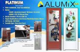 Door Series - bisakulak.combisakulak.com/wp-content/uploads/2018/11/ALUMIX.pdf · Ukuran Daun Pintu : 63,5 cm x 195 cm Ukuran Kusen Pintu : 70 cm x 200 cm Ukuran kaca : 52 cm x 91,5