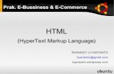 Prak. E-Bussiness & E-Commerce · digunakan untuk membuat sebuah halaman web dan menampilkan berbagai informasi di ... dengan CSS.