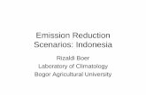 Emission Reduction SiId iScenarios: Indonesia2050.nies.go.jp/cop/cop13/presentation/Boer_COP13.pdf** Nuklir dikembangkan dengan skenario biaya terendah untuk seluruh jenis pembangkit