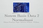 Sistem Basis Data 2 Normalisasi - dimas-prasetyo.com filebeberapa jenis data secara langsung di database. 2. DELETE Anomali: Penghapusan data yang tidak sesuai dengan yang diharapkan,
