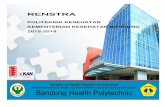 RENSTRA - poltekkesbandung.ac.id fileRenstra Poltekkes Kemenkes Bandung 2015 - 2019 | ii kondusif baik untuk belajar maupun untuk bekerja, disamping tata kelola organisasi yang transfaran