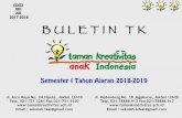 2017-2018 B U L E T I N T Ktamankreativitas.sch.id/wp-content/uploads/2018/07/...Liputan Moment Khusus ULTAH Yayasan Taman Kreativitas Anak Indonesia yang ke-16 Pada hari Selasa, 5