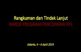 Rangkuman dan Tindak Lanjut RAKOR PROGRAM …bppsdmk.kemkes.go.id/pusdiksdmk/wp-content/uploads/2019/04/RTL-rakor... · 1 Akbid Muhammadiyah Banda Aceh 33 99.000.000 2 STIKES Cut