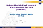 Safety-Health-Environment Management System (SHE-MS) filePasal 1 ayat (5) Perusahaan adalah: a. setiap bentuk usaha yang berbadan hukum atau tidak, milik orang perseorangan, milik
