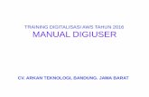 TRAINING DIGITALISASI AWS TAHUN 2016 MANUAL DIGIUSER · manual digiuser training digitalisasi aws tahun 2016 cv. arkan teknologi, bandung. jawa barat