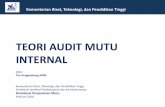 TEORI AUDIT MUTU INTERNAL - data.uin-alauddin.ac.iddata.uin-alauddin.ac.id/assets/spmi/dokami/1_TEORI AUDIT MUTU INTERNAL.pdf · Secara umum, pemahaman teori audit diperlukan untuk