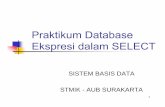SISTEM BASIS DATA STMIK -AUB SURAKARTA · 4 Berikan perintah agar bisa menampilkan informasi seperti berikut: NIP Jumlah Tanggungan NIP NamaPegawaiJumlah Tanggungan
