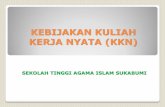 KEBIJAKAN KULIAH KERJA NYATA (KKN) · Program KKN bertujuan untuk memberikan kontribusi dan partisipasi perguruan tinggi dalam rangka membangun masyarakat Indonesia yang lebih sejahtera.