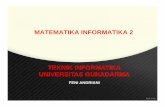 MATEMATIKA INFORMATIKA 2 - …feni.andriani.staff.gunadarma.ac.id/Downloads/files/46533/matif2_ia_feni_andriani.pdf– Kombinasi Linier dan Arti Kombinasi Linier secara ilmu ukur.
