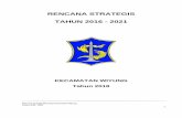 RENCANA STRATEGIS TAHUN 2016 - 2021 fileRencana Strategi (Renstra) Kecamatan Wiyung Tahun 2016 - 2021 3 Pendekatan kinerja sebagaimana dimaksud huruf a diatas, bahwa program dan kegiatan