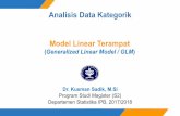 Model Linear Terampat - kusmansadik.files.wordpress.com file4/8/2018 · Pada model linear klasik, seperti regresi linear, memerlukan asumsi bahwa peubah respon y menyebar Normal.