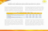 INFLASI AGUSTUS 2015 - lpem.org filepermintaan. Tingkat inflasi inti Januari-Agustus yang hanya sebesar 2,87% memberi ruang Bank Indonesia untuk melakukan kebijakan ekspansi dalam