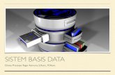 SISTEM BASIS DATA - dimas-prasetyo.com · ENTITY RELATIONSHIP DIAGRAM (ERD) • salah satu bentuk pemodelan basis data yang sering digunakan dalam pengembangan sistem informasi Pengertian