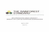 RFS PROTECTED AREA CREDITS™ (KREDIT RFS UNTUK … · penebangan pohon, yang sejalan dengan tindakantindakan peningkatan kesejahteraan sosial, - lingkungan, dan ekonomi terpadu sebagaimana