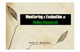 Monitoring Evaluation PolicyResearchtrainingadvokasi.smeru.or.id/cso/file/70.pdf · Logframe • Pendekatan logframe ada berbagai jenis, seperti: 1. Analisa masalah (Problem Tree)