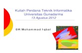 mohiqbal Kuliah Perdana Teknik Informatikamohiqbal.staff.gunadarma.ac.id/Downloads/files/33248/mohiqbalKuliahPer... · Manajemen Perkantoran Berbasis Komputer dll HW Design & Implementation