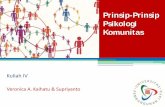 Prinsip-Prinsip Psikologi Komunitas - ocw.upj.ac.idocw.upj.ac.id/files/Slide-PSY505-Materi-Kuliah-Pertemuan-4.pdfPsikologi Komunitas fokus pada isu-isu sosial dan institusi sosial.