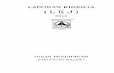 LAPORAN KINERJA ( L K J ) - dispendik.malangkab.go.iddispendik.malangkab.go.id/source/2/SAKIP 2018/LKJ 2018.pdf · 1.064.426.739.272,- atau 82,62%. Capaian yang ditargetkan pada tahun