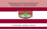 TAHUN 2016-2021 - musirawaskab.go.id PERUBAHAN... · Rencana Pembangunan daerah sebagaimana yang telah ditetapkan dalam rencana Pembangunan Jangka Menengah Daerah (RPJM ... 2016 –