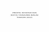 PROFIL KESEHATAN KOTA TANJUNG BALAI TAHUN 2015 · Kota Tanjungbalai merupakan salah satu daerah yang berada di kawasan Pantai Timur Sumatera Utara. Secara geografis Kota Tanjungbalai