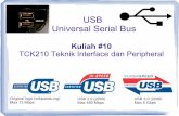 USB Universal Serial Bus - eko didik · USB Universal Serial Bus Kuliah #10 TCK210 Teknik Interface dan Peripheral Original logo (wikipedia.org) Max 12 Mbps USB 2.0 (2000) Max 480